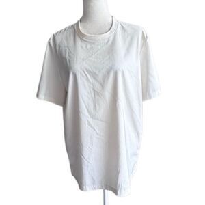 Zara Mens Slim Fit Pullover Top White Short Sleeve Tee SZ M